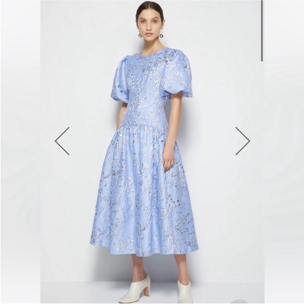 Jonathan Simkhai Faith Metallic Midi Dress 12